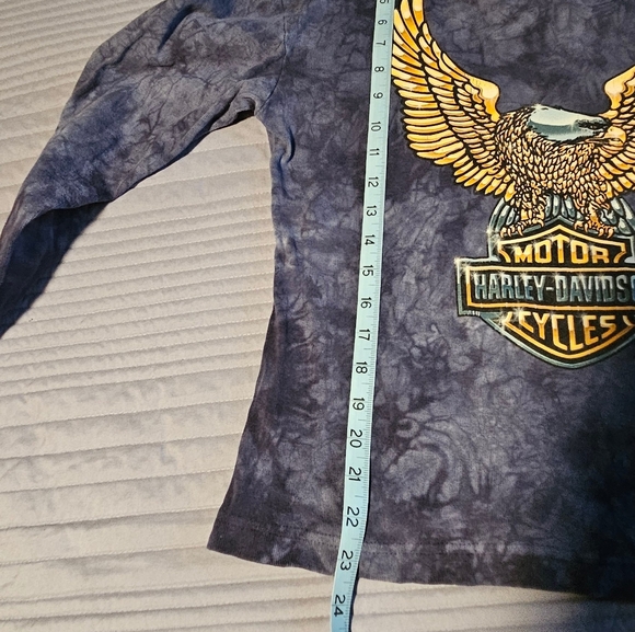 Harley-Davidson Women's Blue Long Sleeve Shirt Size L - Picture 3 of 7